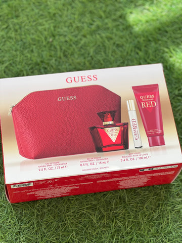 Guess Seductive Red Women Set Edt 75ml+15ml Travel Spray+100ml Bl