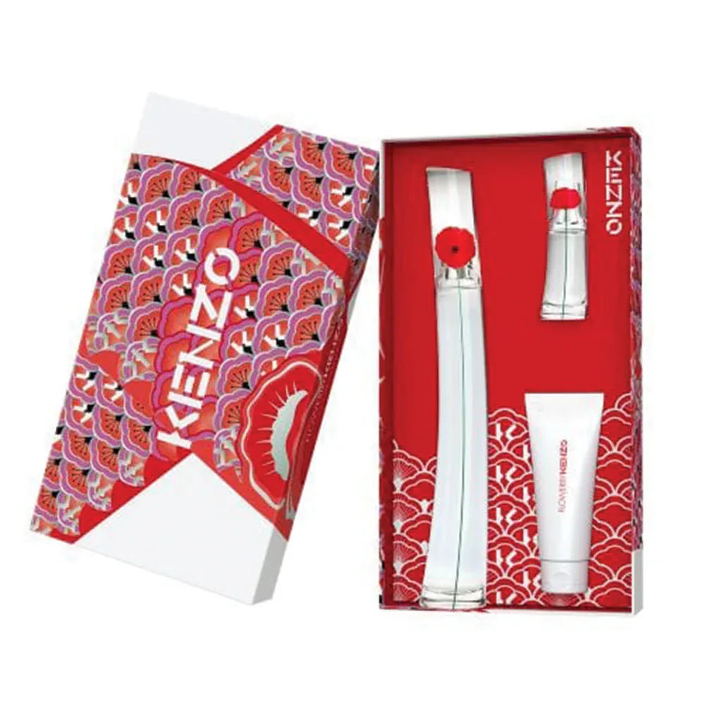 Kenzo Flower By Kenzo Edp 100Ml + Edp 15Ml + Bmilk 75Ml M.Day22 Sets 