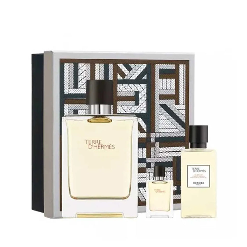 Hermes Terre D'Hermes Edt 100Ml + 5Ml + Shower Gel 40Ml Sets