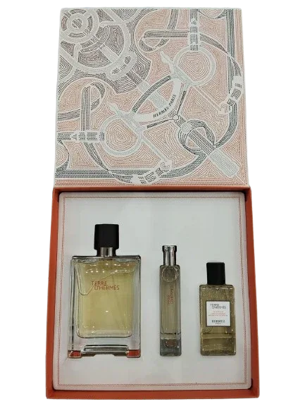 Terre D Hermes Men 3s Gift Set ( Edt 100ml+ Edt 15ml+ Asl 40ml) 