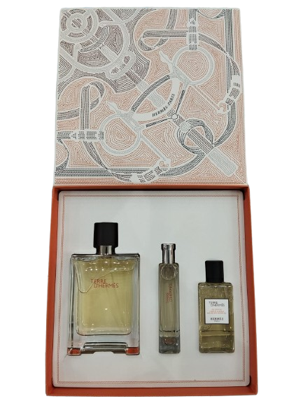 Terre D Hermes Men 3s Gift Set ( Edt 100ml+ Edt 15ml+ Asl 40ml)