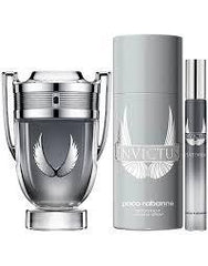 Paco Rabanne Invictus Platinum 3s Gift Set (Edp 100ml + Deo 150ml+ 10ml Travel Spray) 