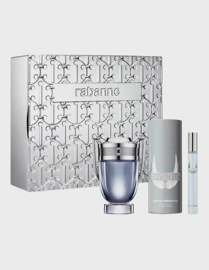 Paco Rabanne Invictus Men 3s Set (100ml+Edt 10ml+ Spray 150ml) 