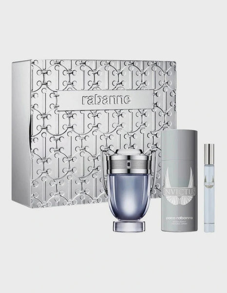 Paco Rabanne Invictus Men 3s Set (100ml+Edt 10ml+ Spray 150ml)