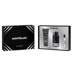 Mont Blanc Explorer Men (Edp 100ml + 7.5ml Mini + 100ml S/G) 3pcs Gift Set (Hard Box) 