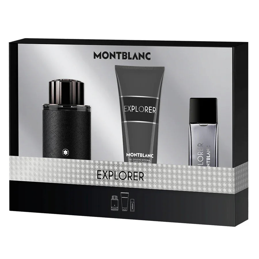 Mont Blanc Explorer Men (Edp 100ml + 15ml Mini + 100ml S/G) 3pcs Gift Set 