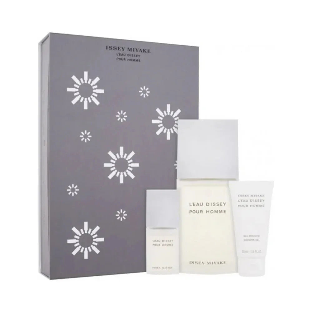 Issey Miyake L'eau D Issey Men 3s Set(Edt 125ml+S/Gel+15ml Mini) 