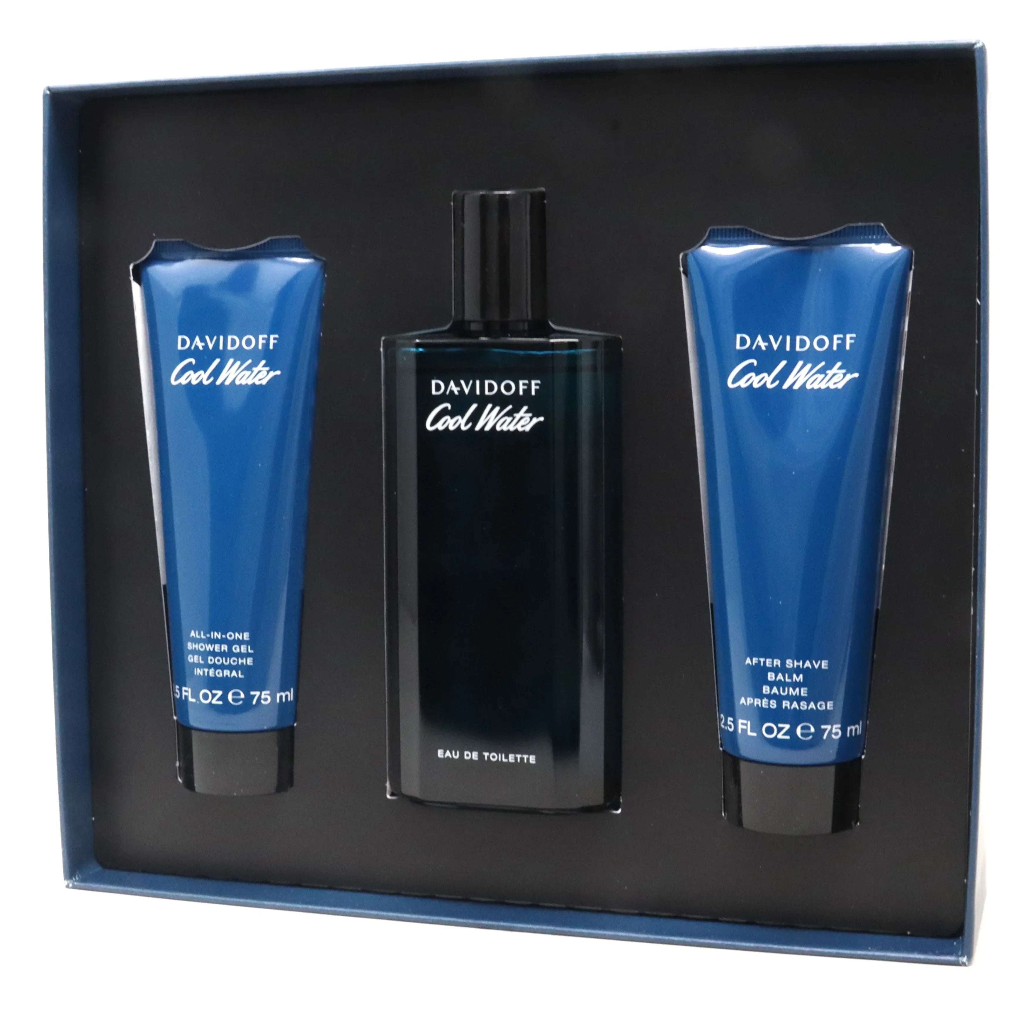 Davidoff Cool Water Men (Edt 125ml + A/S + S/G) 3pcs Gift Set 