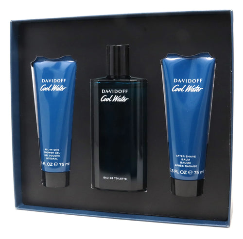 Davidoff Cool Water Men (Edt 125ml + A/S + S/G) 3pcs Gift Set - Perfume Online