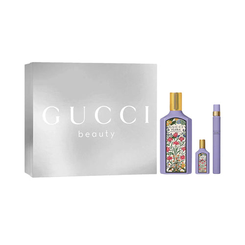 Gucci Flora Gorgeous Magnolia Women 3s Set (Edp 100ml+ Edp 10ml+Edp 5ml) 