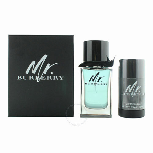 Mr Burberry Gift Set EDT 100Ml+Deo Stick 75G