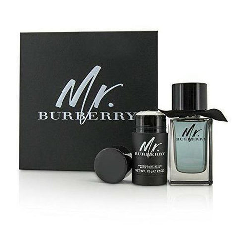 Mr Burberry Gift Set EDT 100Ml+Deo Stick 75G