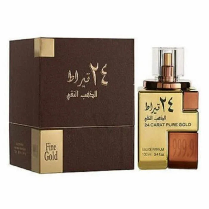 Lattafa Unisex 24 Carat Pure Gold EDP Perfume For Unisex 100ML 