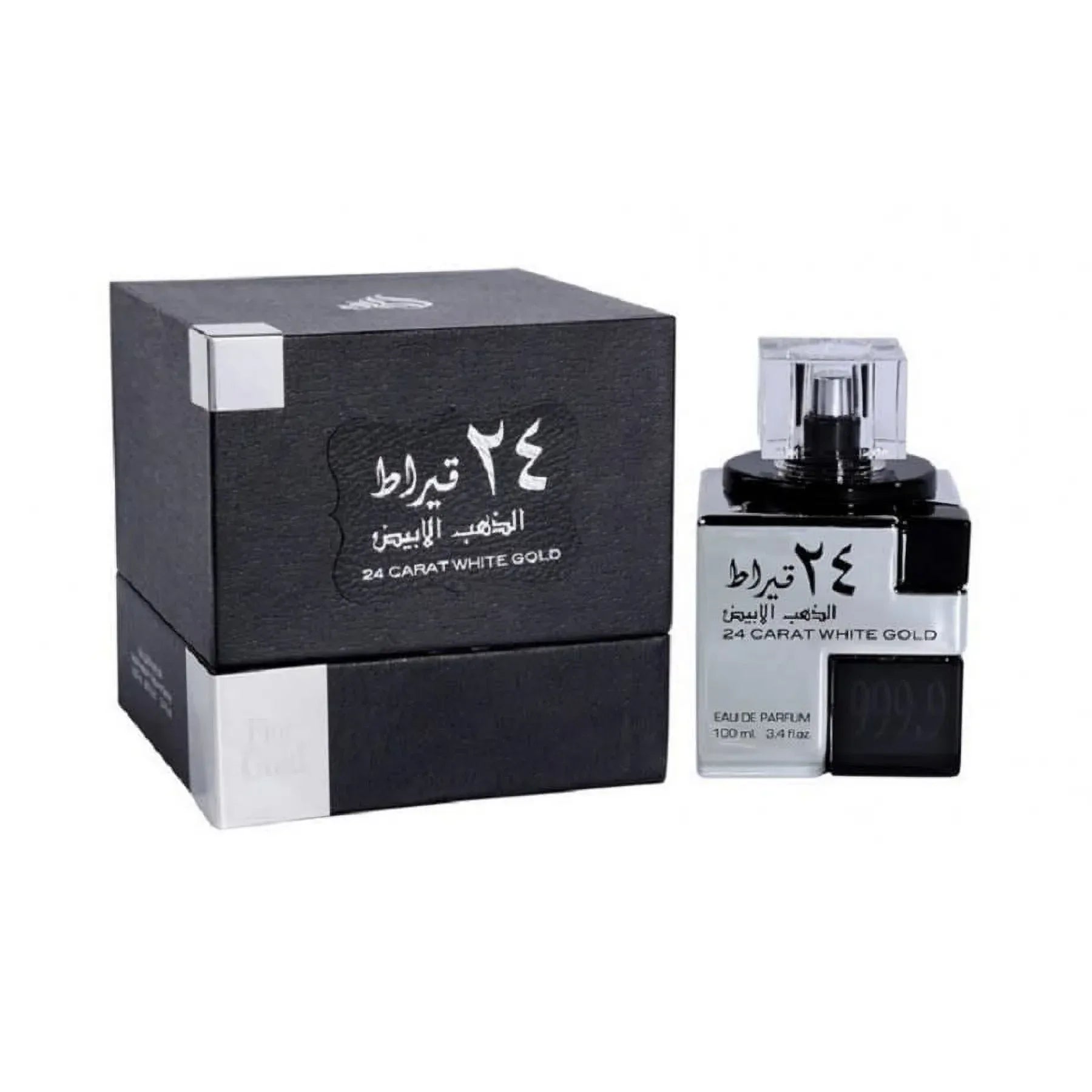 Lattafa Unisex 24 Carat White Gold EDP Perfume for Men 100ML 