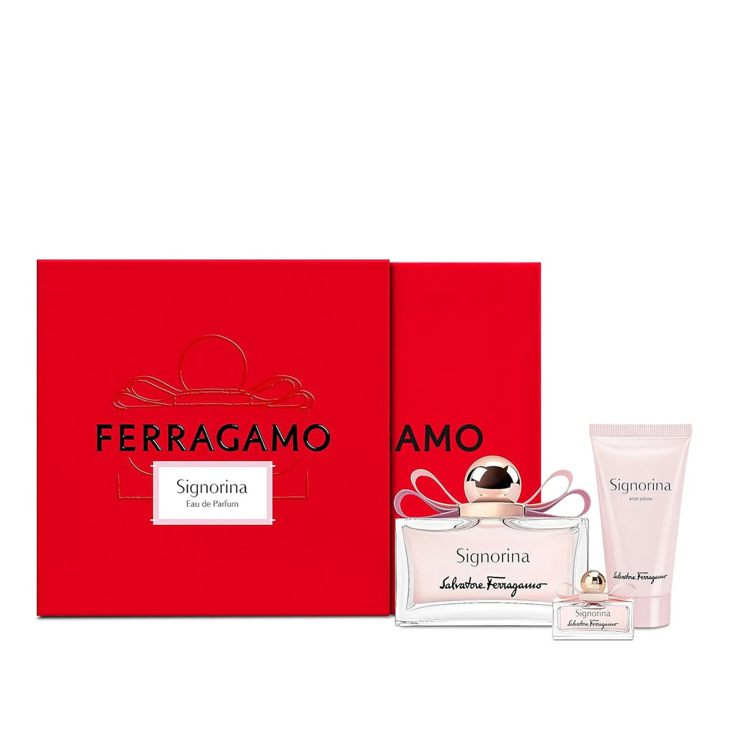 Salvatore Ferragamo Signorina Unica Women Set EDP 100Ml+EDP 5Ml+Body Lotion 50Ml