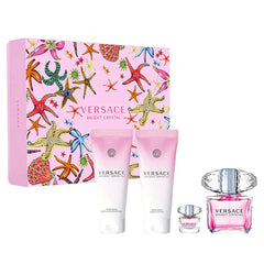 Versace Bright Crystal Edt90Ml + Bl 100Ml + Bsg 100Ml + Edt 5Ml Sets 