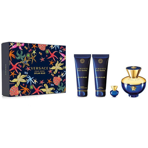 Versace Daylan Blue Ladies Edp 100Ml + Bl 100Ml + Bsg 100Ml + Edp 5Ml Sets