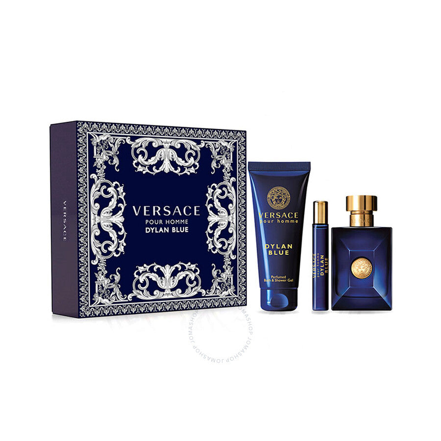 Versace Dylan Blue Edt 100 Ml + BS Gel 150 Ml + Edt 10 Ml Travel Spray