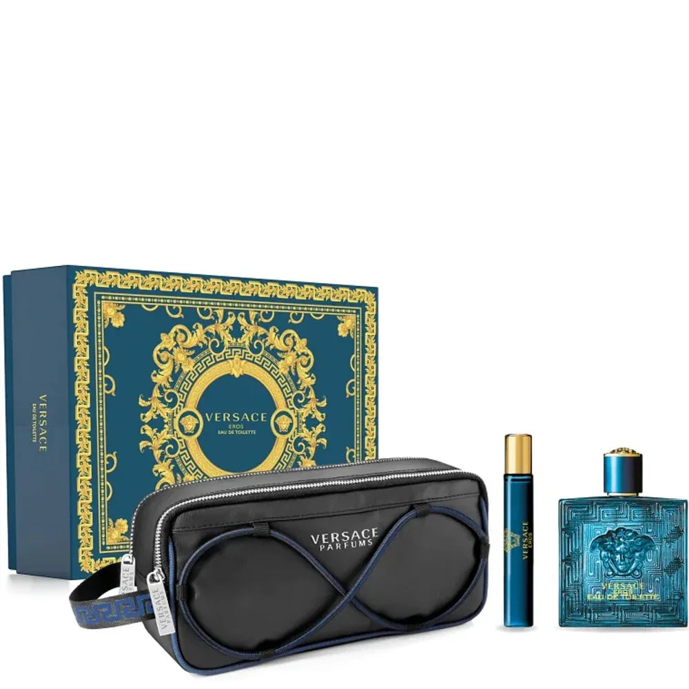Versace Eros Men Set(Edt 100ml+Edt 10ml+Trouse) 