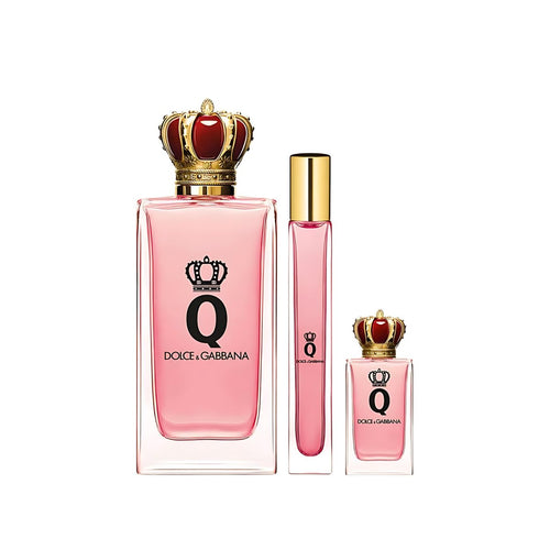 D&G Q 3s Gift Set (Edp 100ml+ Travel Spray+ Mini Bottle)