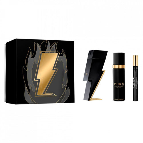 Carolina Herrera Bad Boy Men 3s Set (Edt 100ml+Edt 10ml+Deo 100ml)