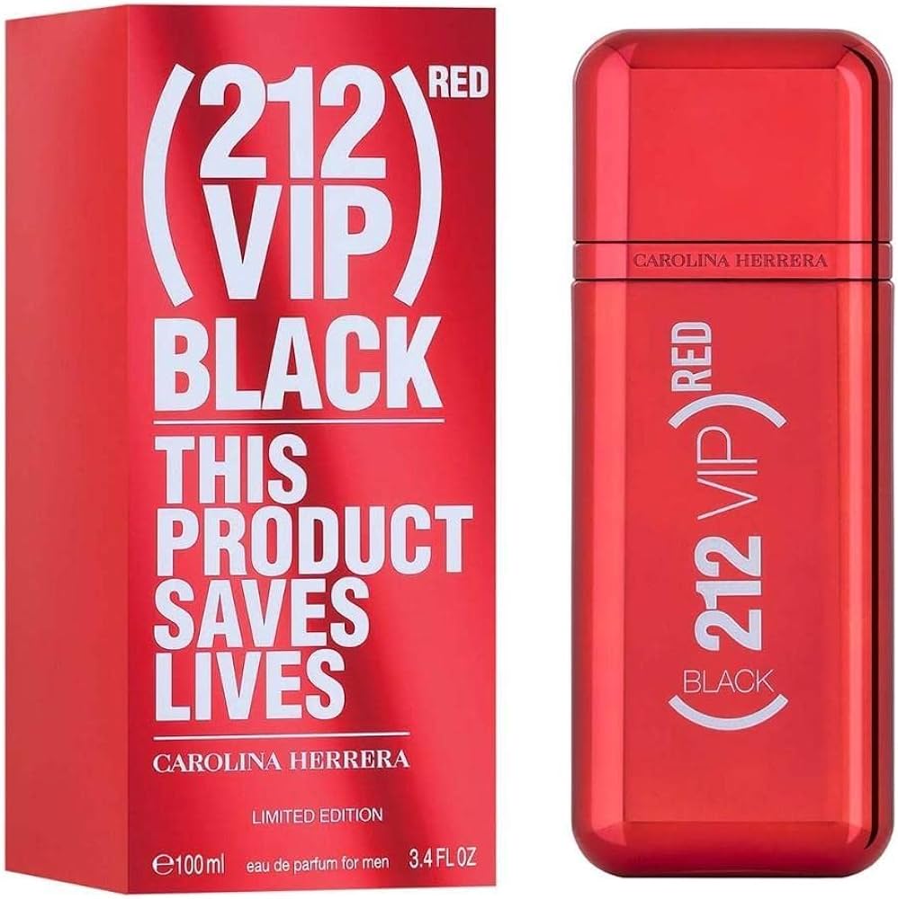 Carolina Hererra 212 Vip Black (Red) EDP Perfume For Men 100Ml