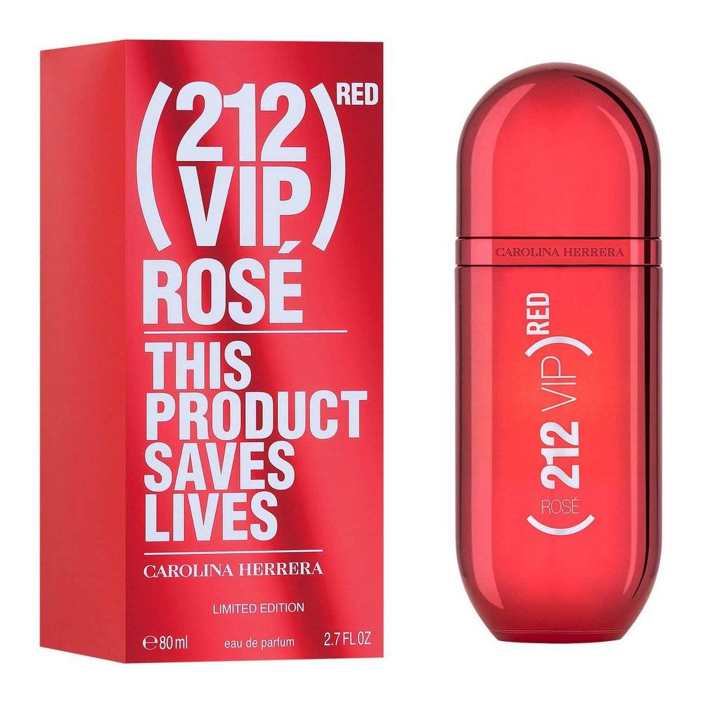 Carolina Herrera 212 Vip Rose (Red) Edp Perfume For Women 80Ml