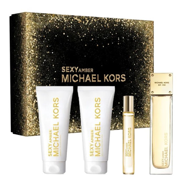 Michale Kors Sexy Amber 4s Set (Edp 100ml+ S/G 100ml+ B/L 100ml+ Edp 10ml)