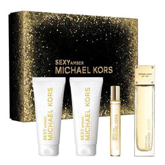 Michale Kors Sexy Amber 4s Set (Edp 100ml+ S/G 100ml+ B/L 100ml+ Edp 10ml) 