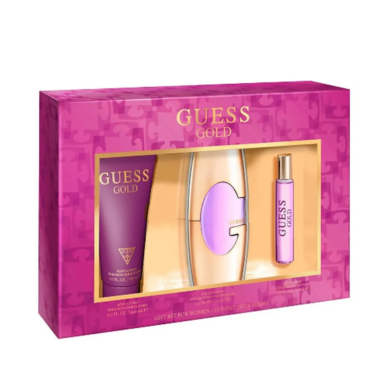 Guess Pink Women (75ML+200MLB/L+15MLMINI) Gift Set 
