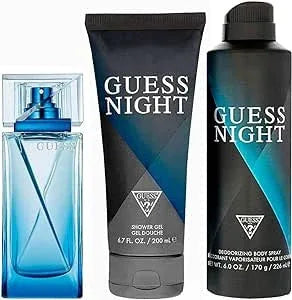 Guess Night Edt (EDT 100ML+S/G 200ML+B/S 226ML) 3Pcs Gift Set 