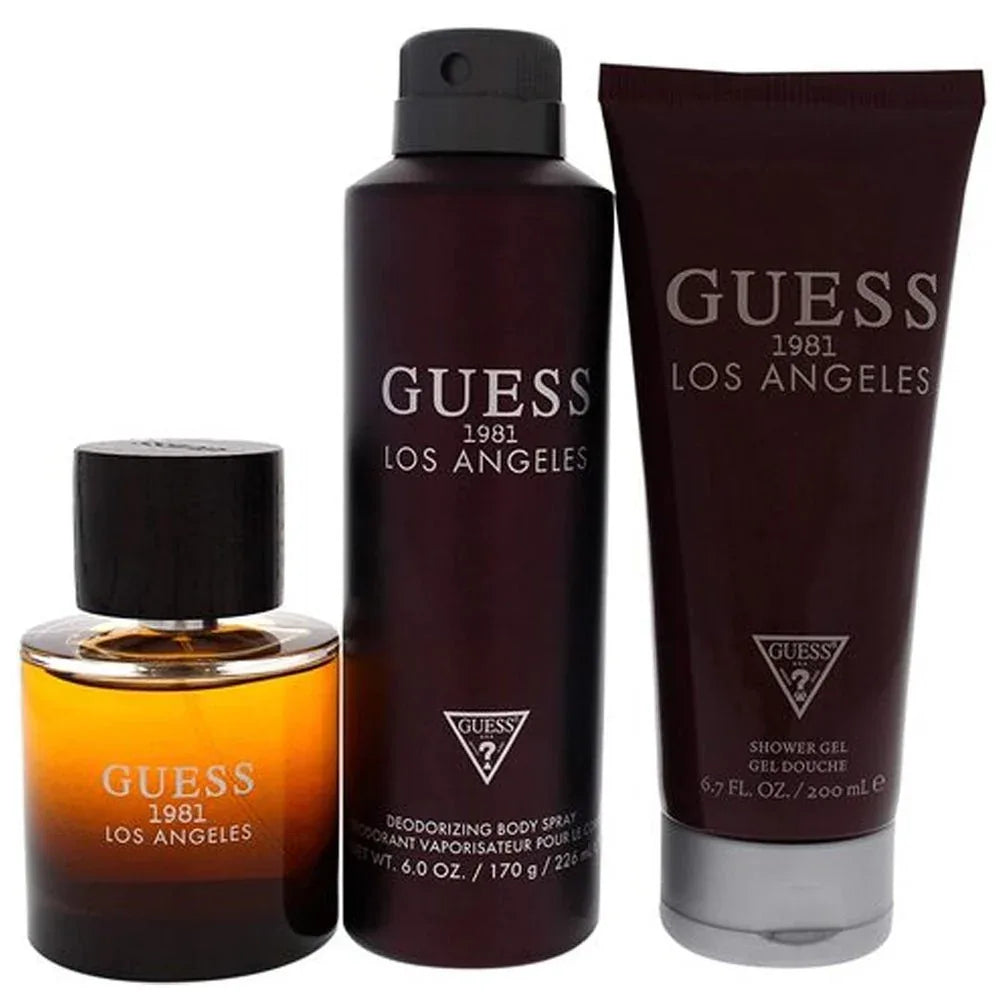 Guess 1981 Los Angeles Men Set EDT 100Ml+Body Spray 226Ml+Shower Gel 200Ml 