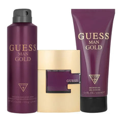 Guess Gold For Men Set EDT 75Ml+Body Spray 226Ml+Shower Gel 200Ml 