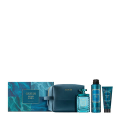 Guess Uomo Aqua Men 4s Set (Edt 100ml+S/G 100ml+ B/S 170g+ Pouch)