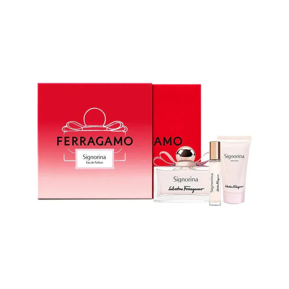 Salvatore Ferragamo Signorina Set EDP 100Ml+EDP 10Ml+Body Lotion 50Ml 