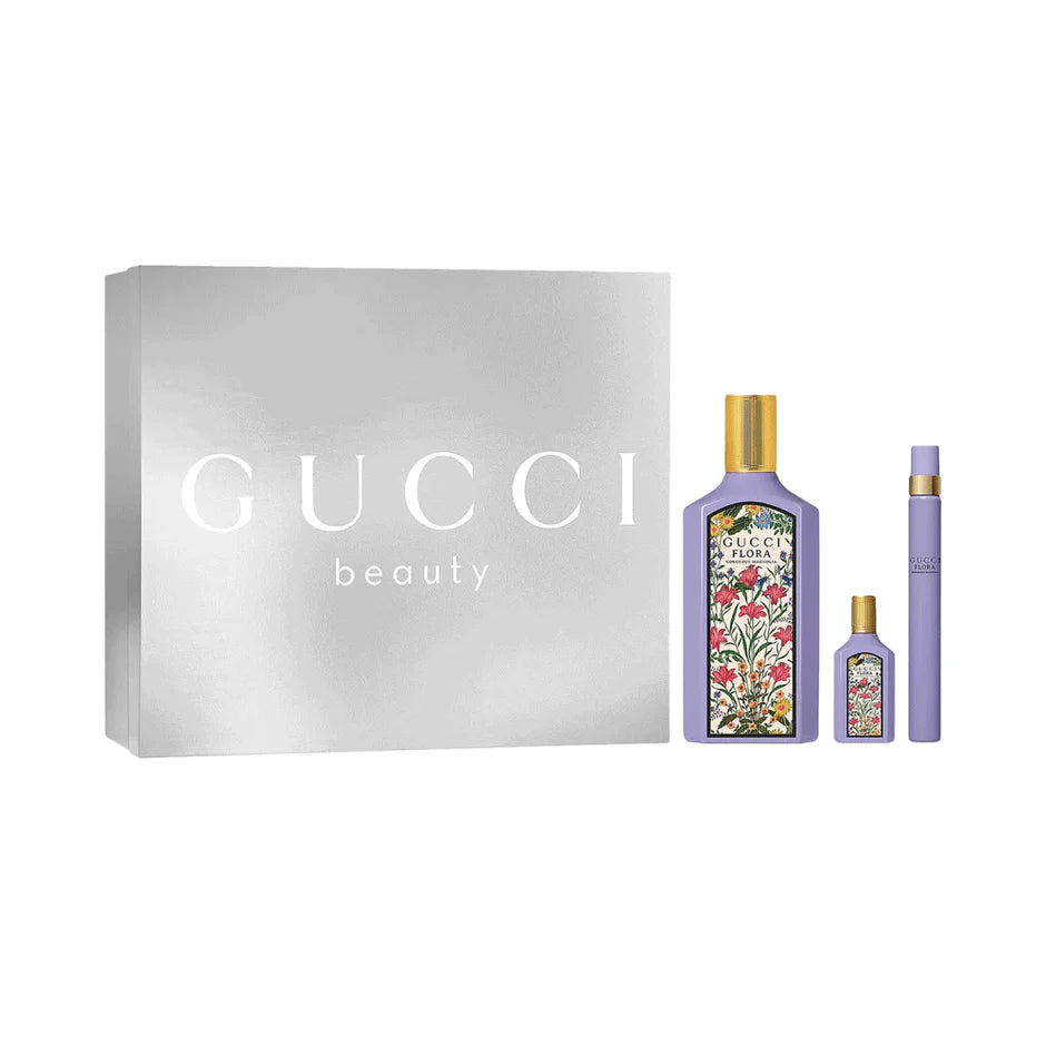 Gucci Flora Gorgeous Magnolia Women 3s Set (Edp 100ml+ Edp 10ml+Edp 5ml)