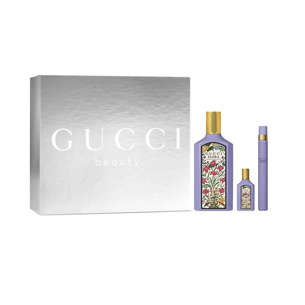 Gucci Flora Gorgeous Magnolia Women 3s Gift Set (Edp 100ml+ Edp 10ml+ Edp 5ml)