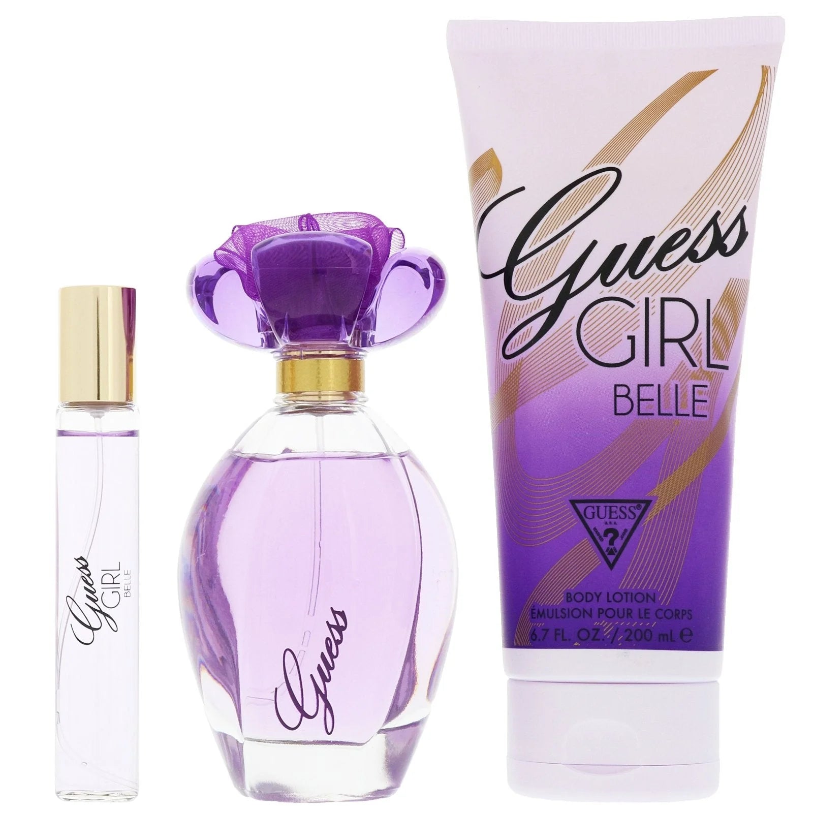 Guess Gs 100ml Edt-15ml Ts-200ml Bl Girl Belle