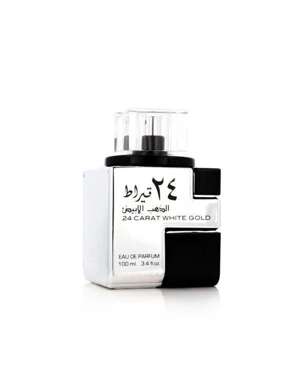 Lattafa Unisex 24 Carat White Gold EDP Perfume for Men 100ML 